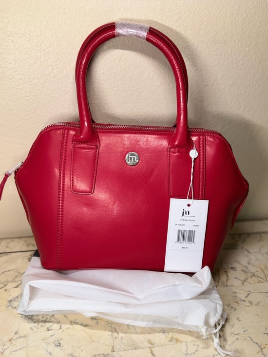 Jessica Moore Handbags - Jessica Moore Red Leather Tote Bag- crossbody
